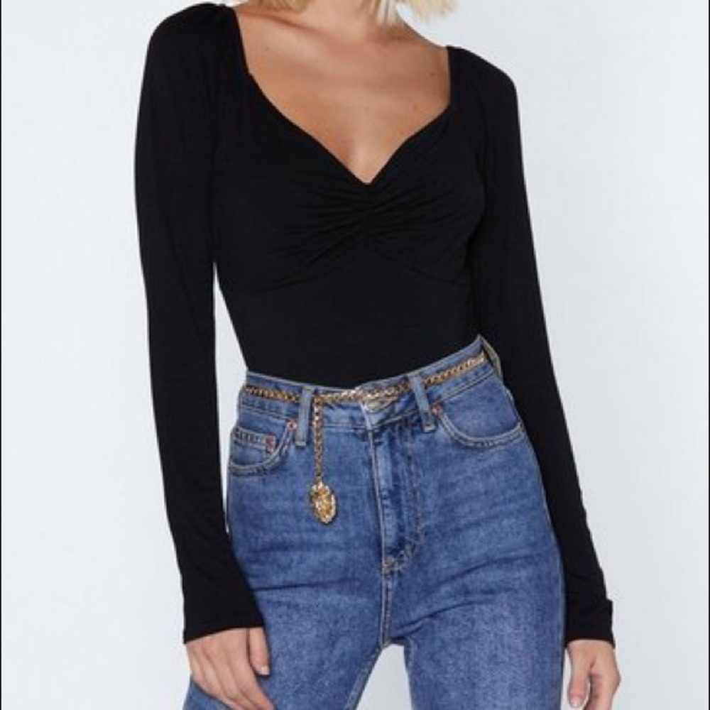 Bust a Move Ruched Bodysuit